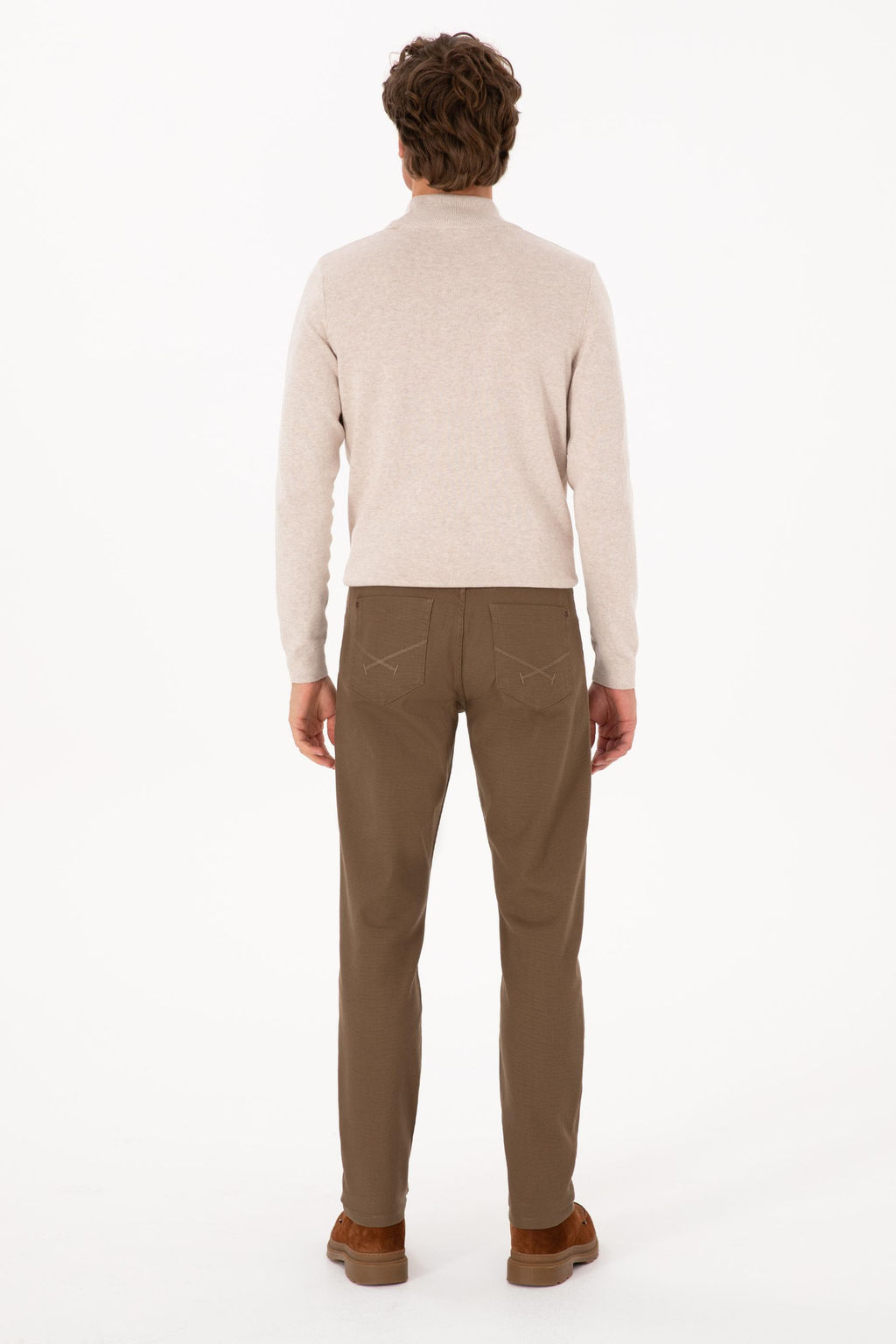 Erkek Haki Kanvas / Chino Pantolon Sepette S_rpriz _ndirim - U.s. polo assn фото 4