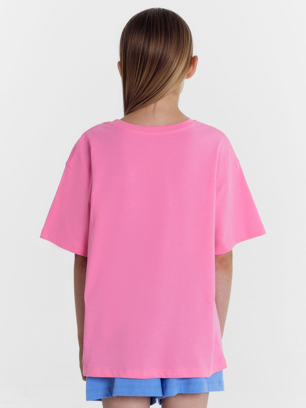 Футболка для девочек розовая с печатью - Mark formelle фото 5