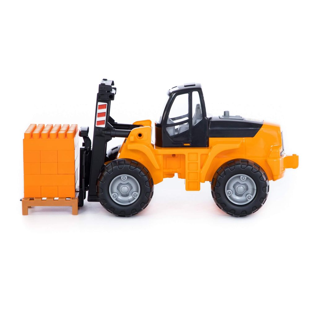 Автокар + конструктор Супер-Микс - 30 элементов на поддоне (в сеточке) - Полесье фото 8