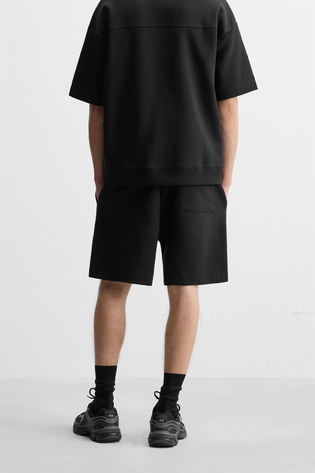 INTERLOCK TEXTURED BERMUDA SHORTS - Zara фото 4