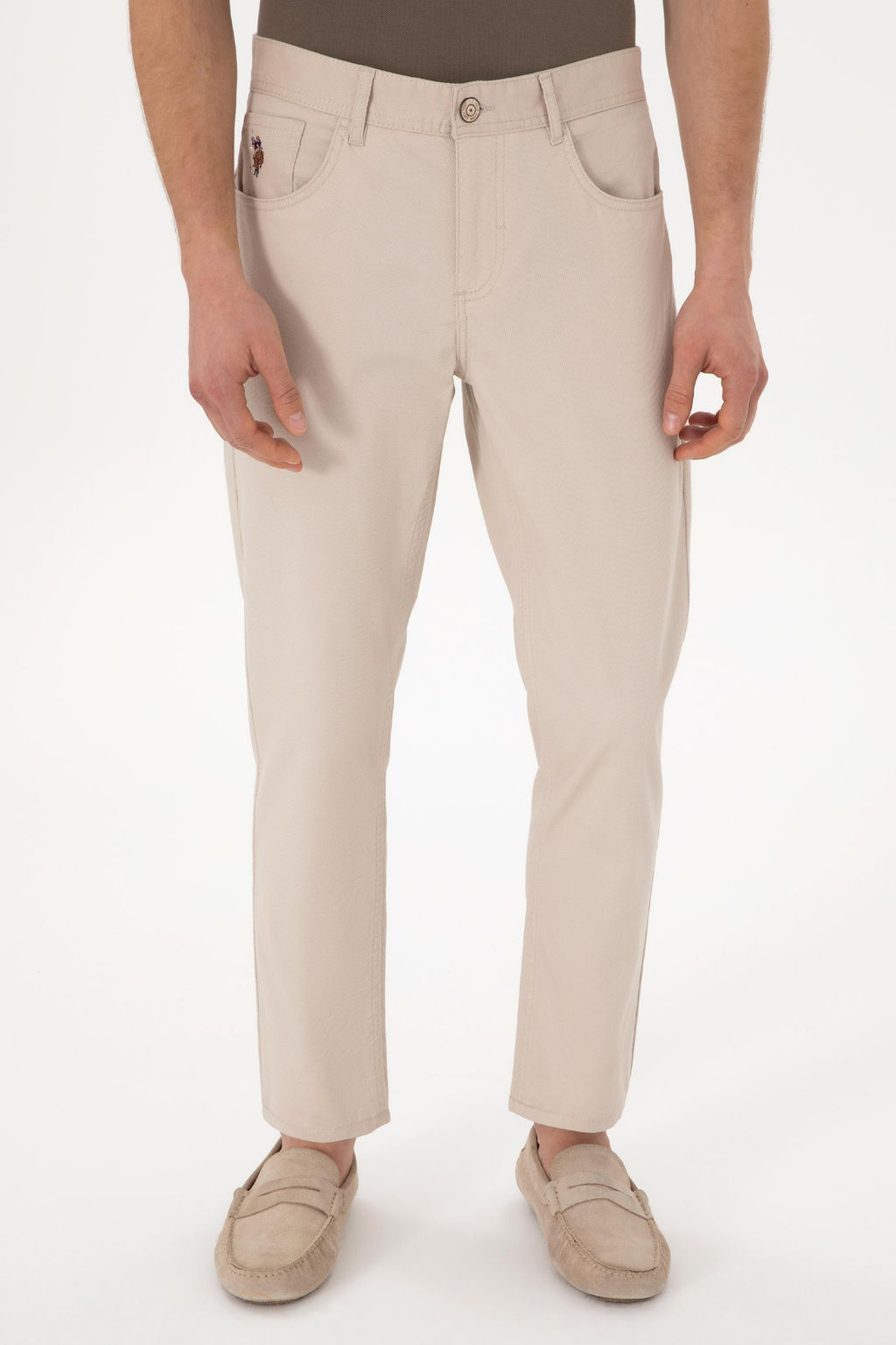 Erkek Slim Fit Ta_ Kanvas Pantolon