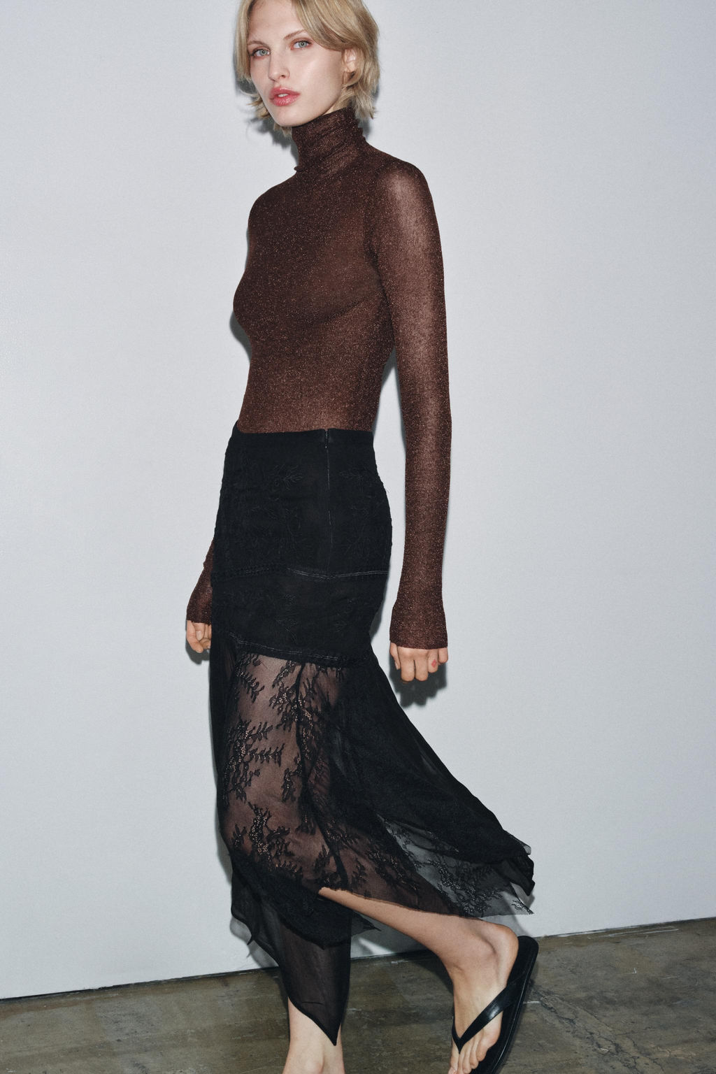 COMBINED GEORGETTE SKIRT
