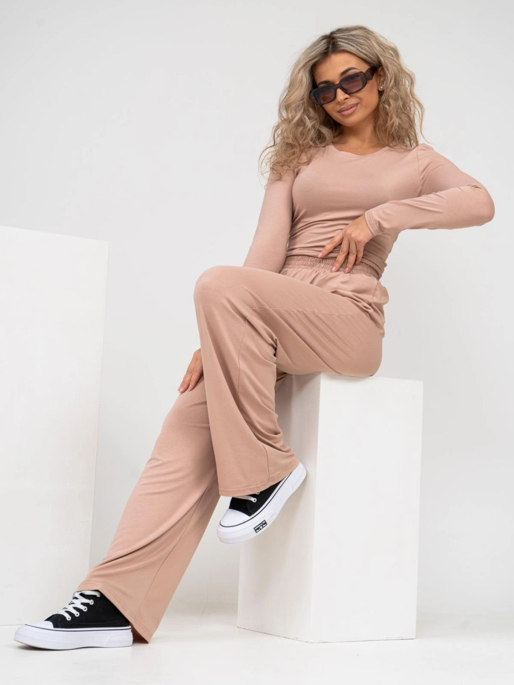 Костюм из вискозы с брюками-палаццо - Барболета фото 20