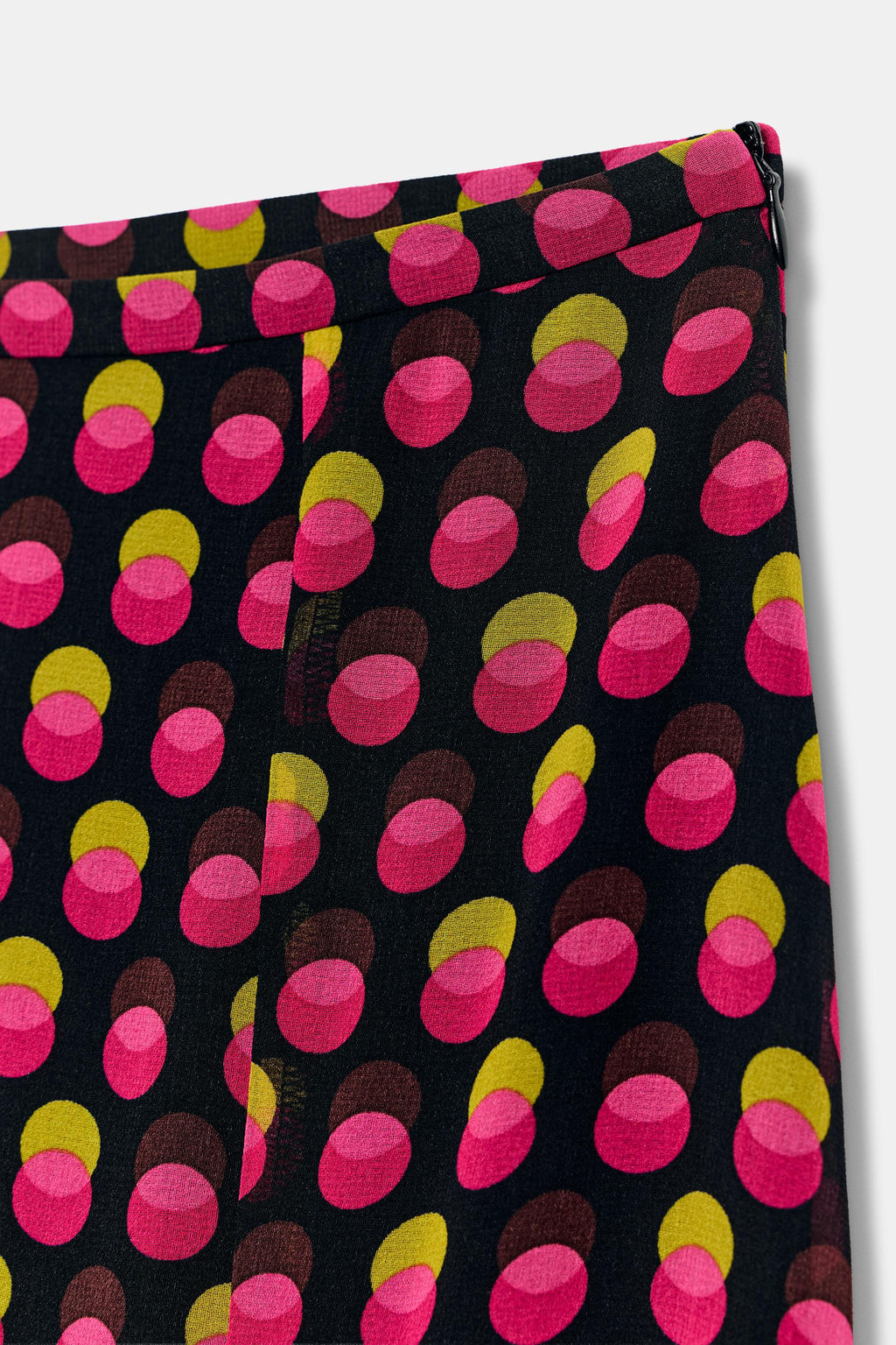FALDA MIDI ASIM?TRICA LUNARES / Negro / Fucsia - Zara фото 5