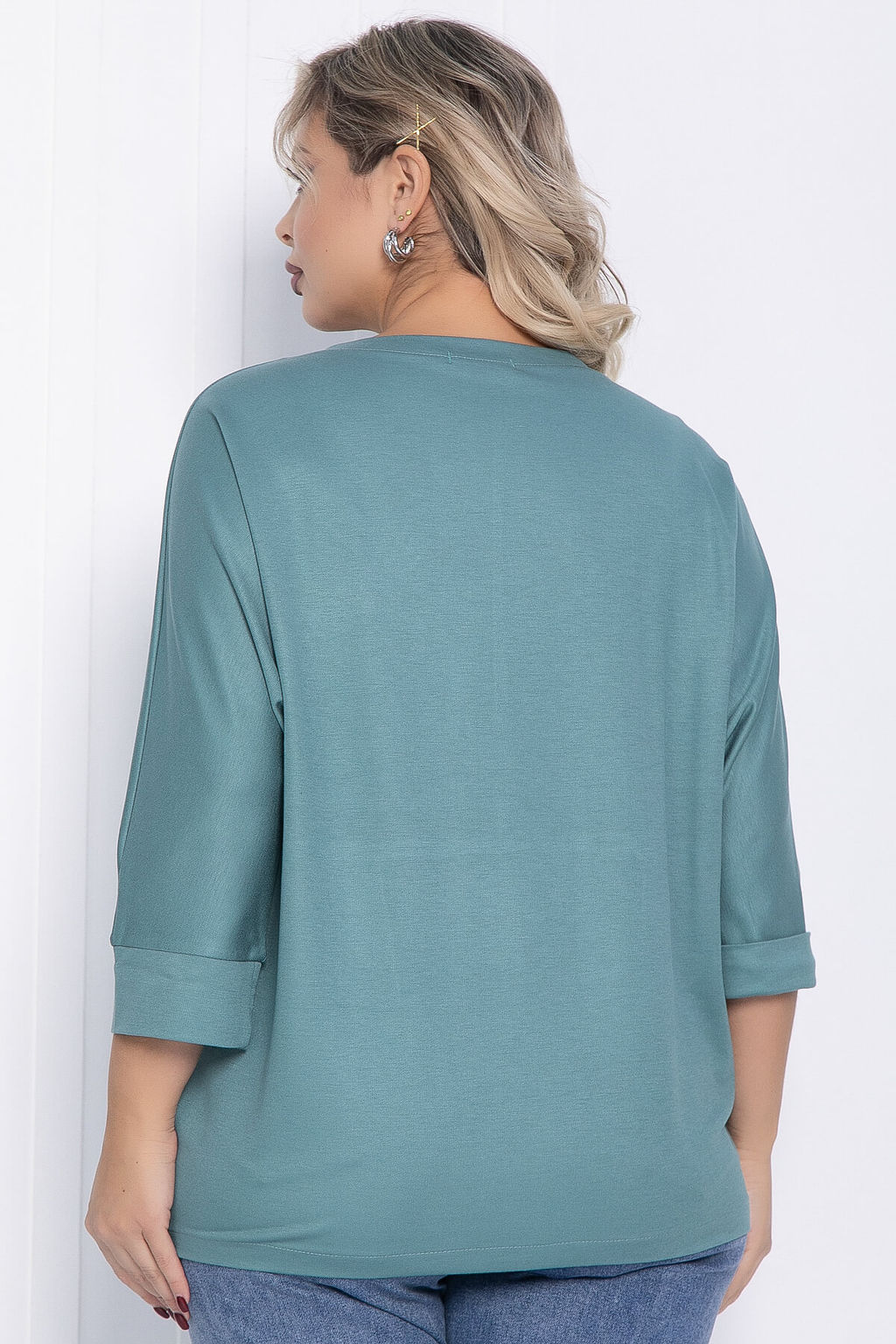 Блуза Мэрил (светло-зеленая) Б12360-18 - Lt collection фото 2