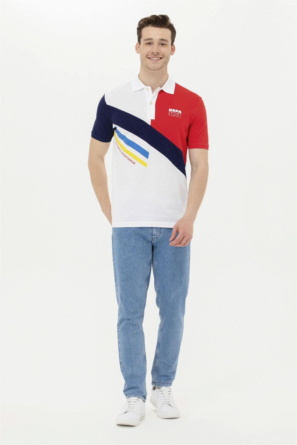 Мужская красная футболка с воротником-поло Неожиданная скидка в корзине - U.s. polo assn фото 4