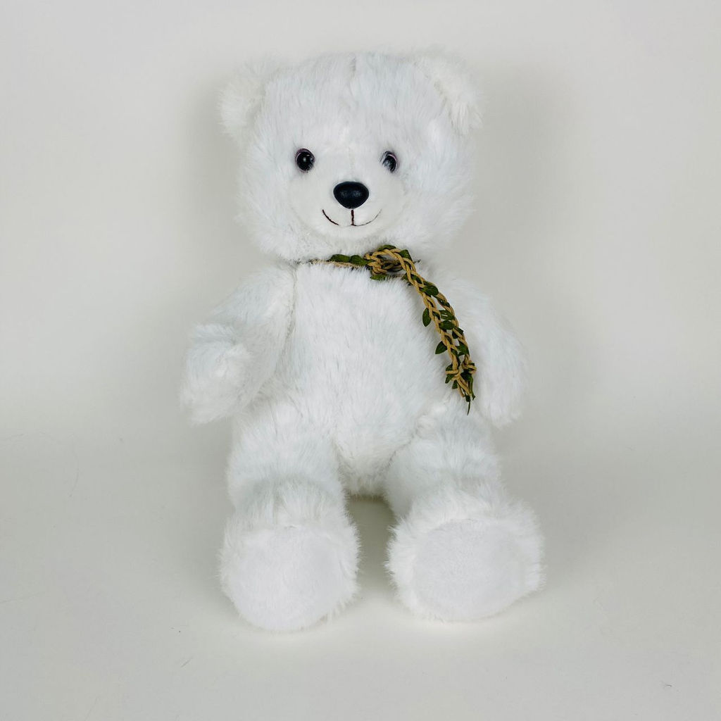 Мягкая игрушка Мишка с плетёным украшением на шее 30 см (арт. 9575/30) - Storyland фото 5