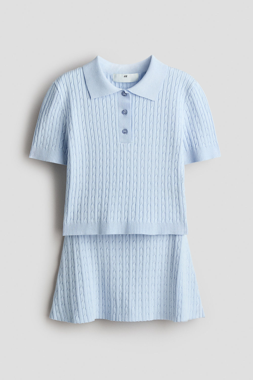 Conjunto de dos piezas en punto trenzado - H&m фото 2