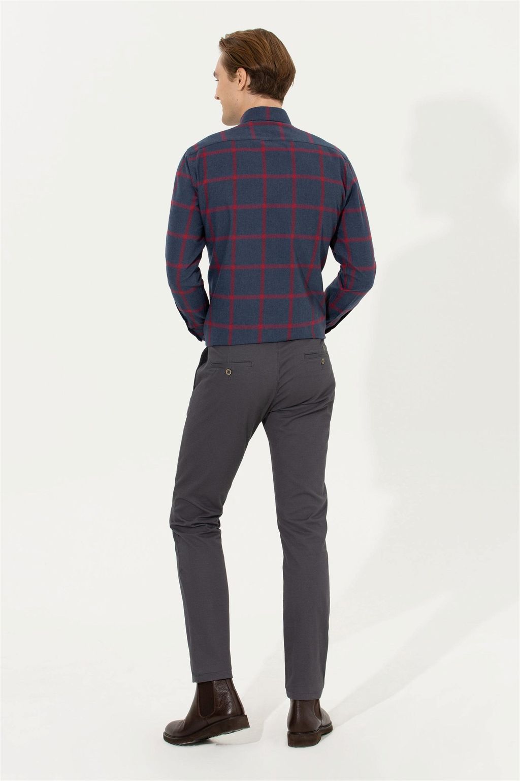 U. S. Polo Assn / Мужские антрацитовые брюки чинос - U.s. polo assn фото 4