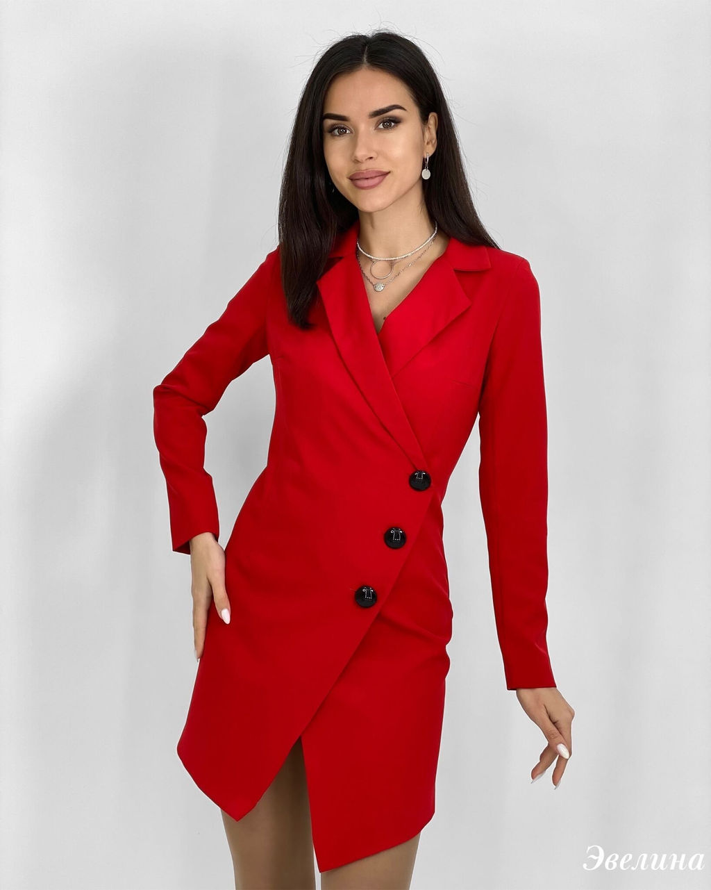 Платье Эвелина (красный) - Nadi bordo фото 2