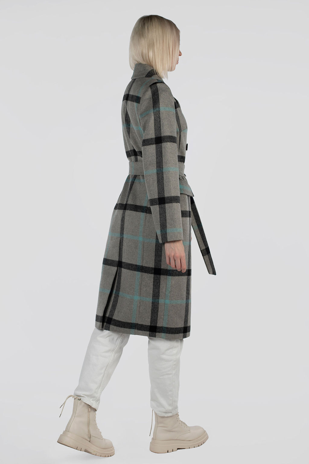 Пальто женское демисезонное (пояс) - El podio фото 4