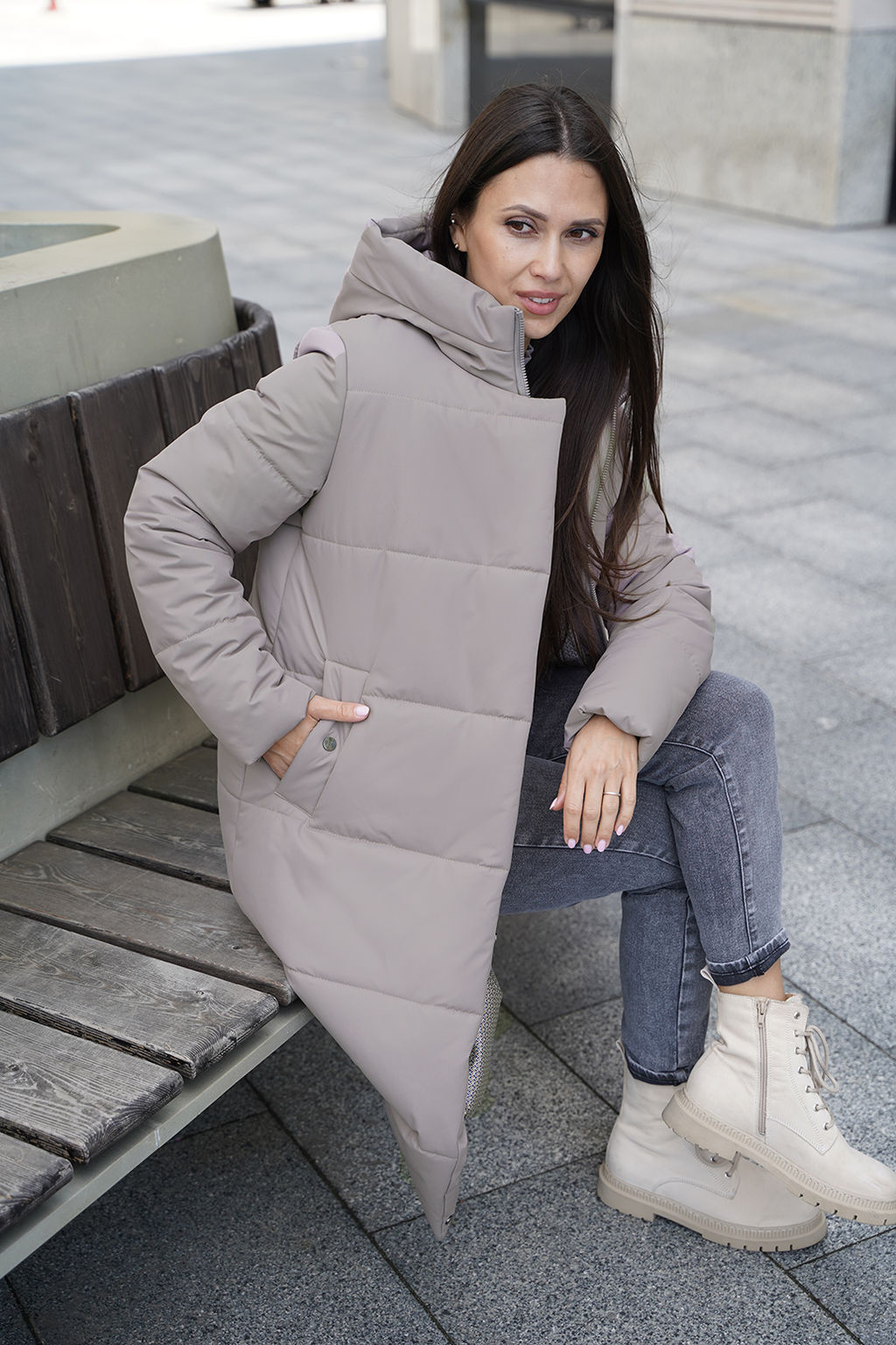 Пальто зимнее / 53955 - Twin tip фото 13