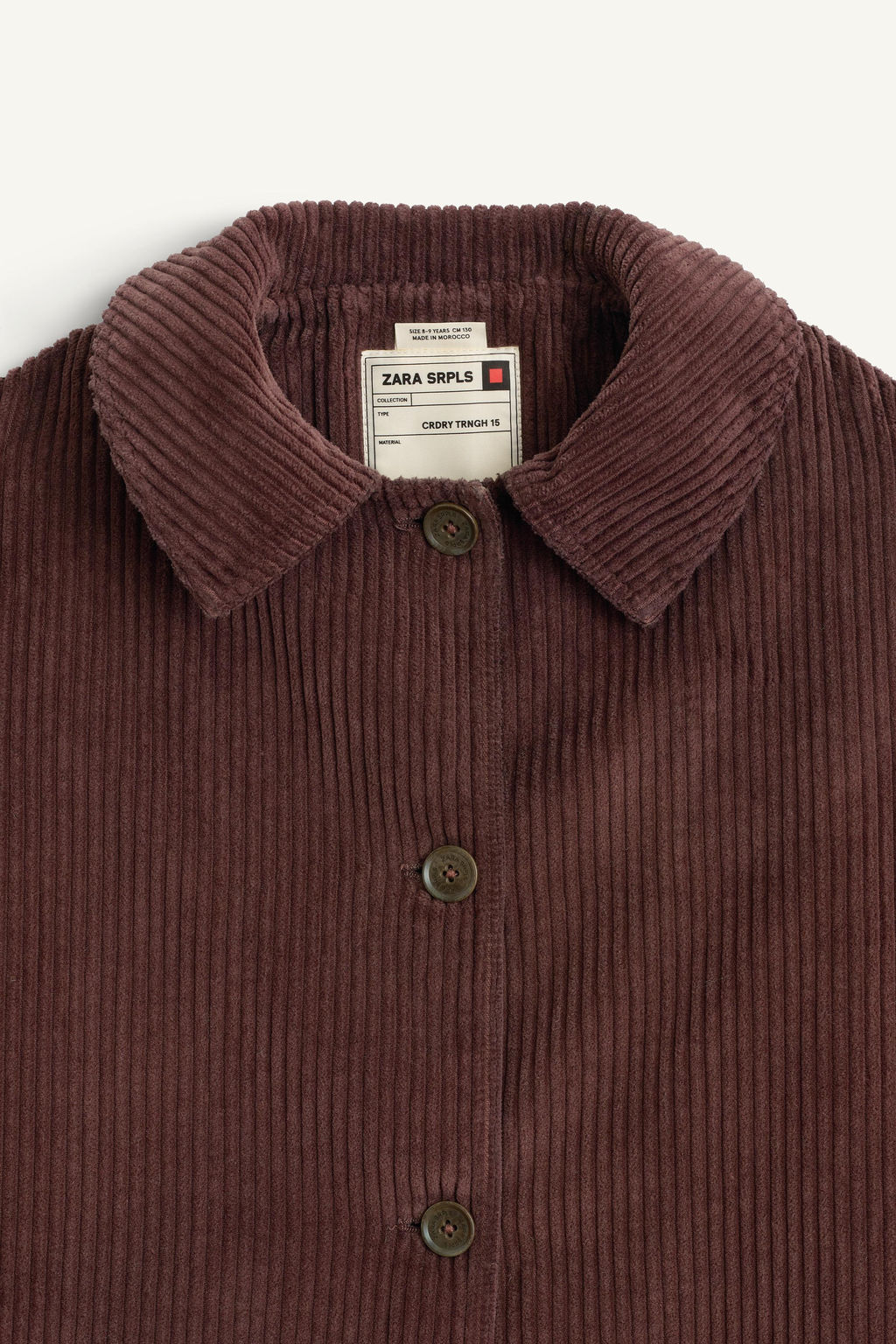 CORDUROY TRENCH COAT - Zara фото 6