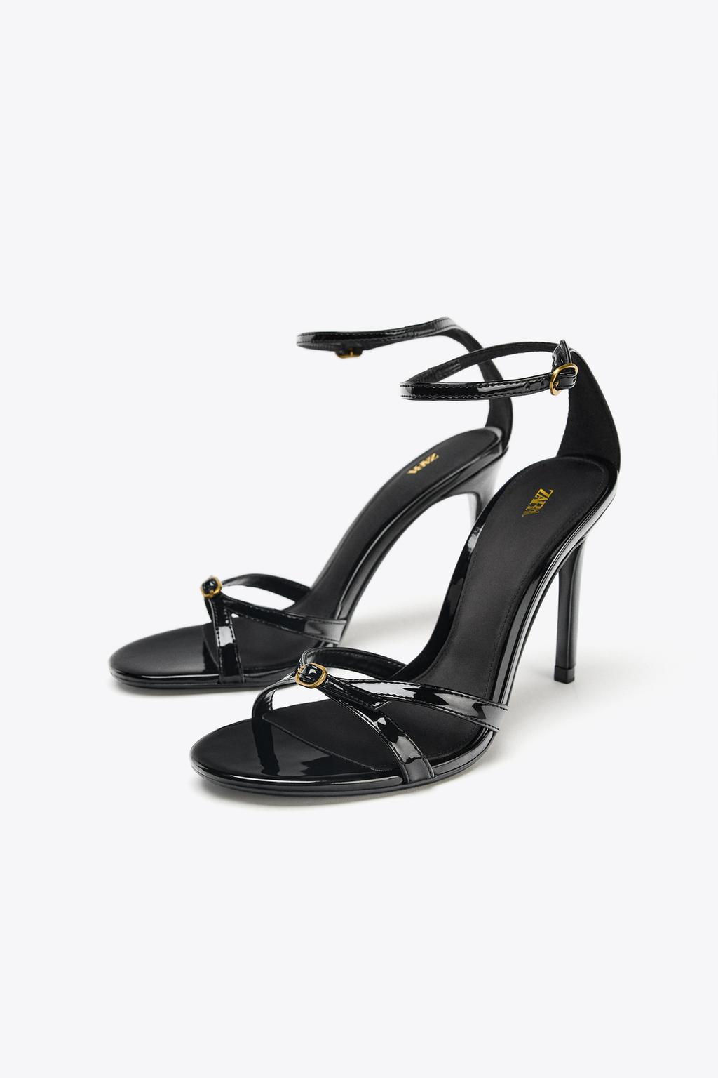 HIGH-HEEL BUCKLE SANDALS - Zara фото 7