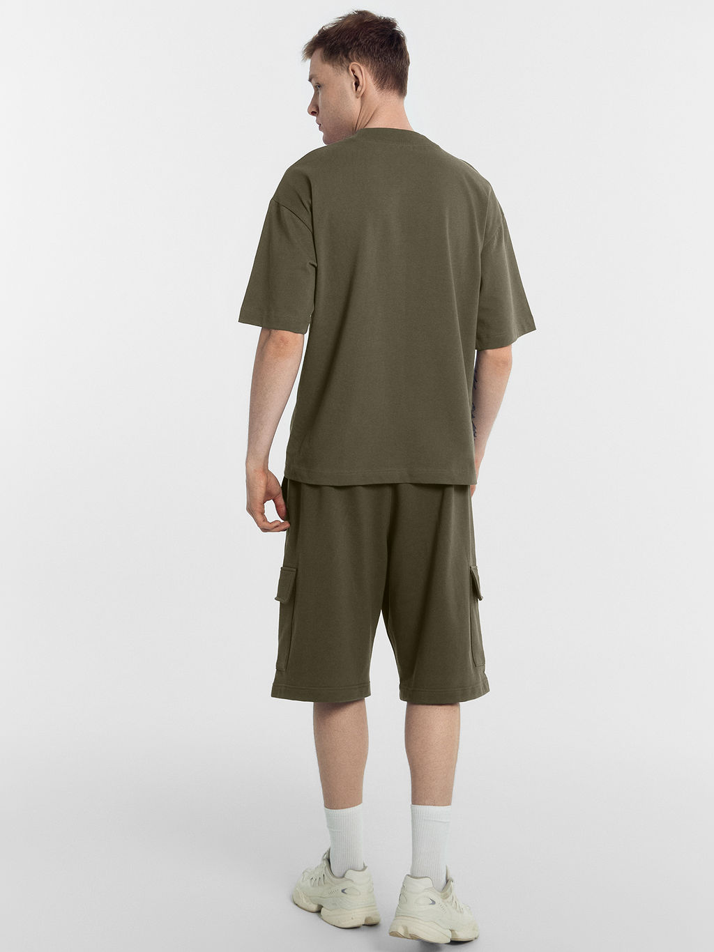 Футболка мужская в цвете хаки с печатью т.полынь +печать 111883 - Mark formelle фото 5