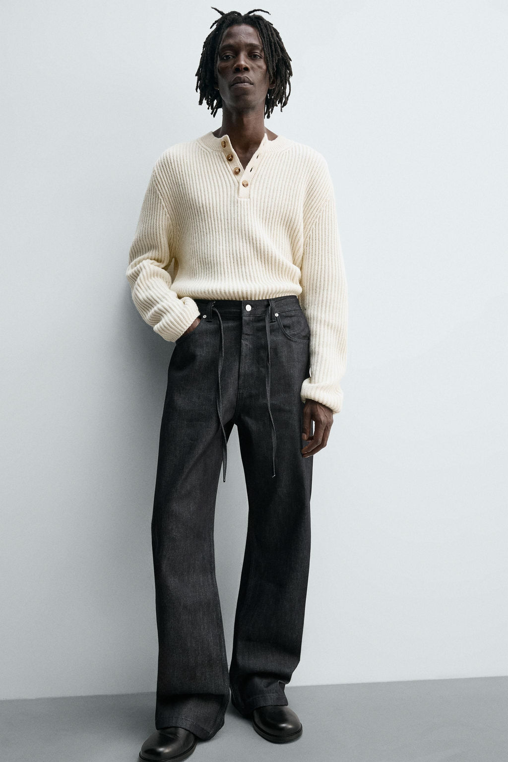 RELAXED FLARE FIT JEANS - Zara фото 3