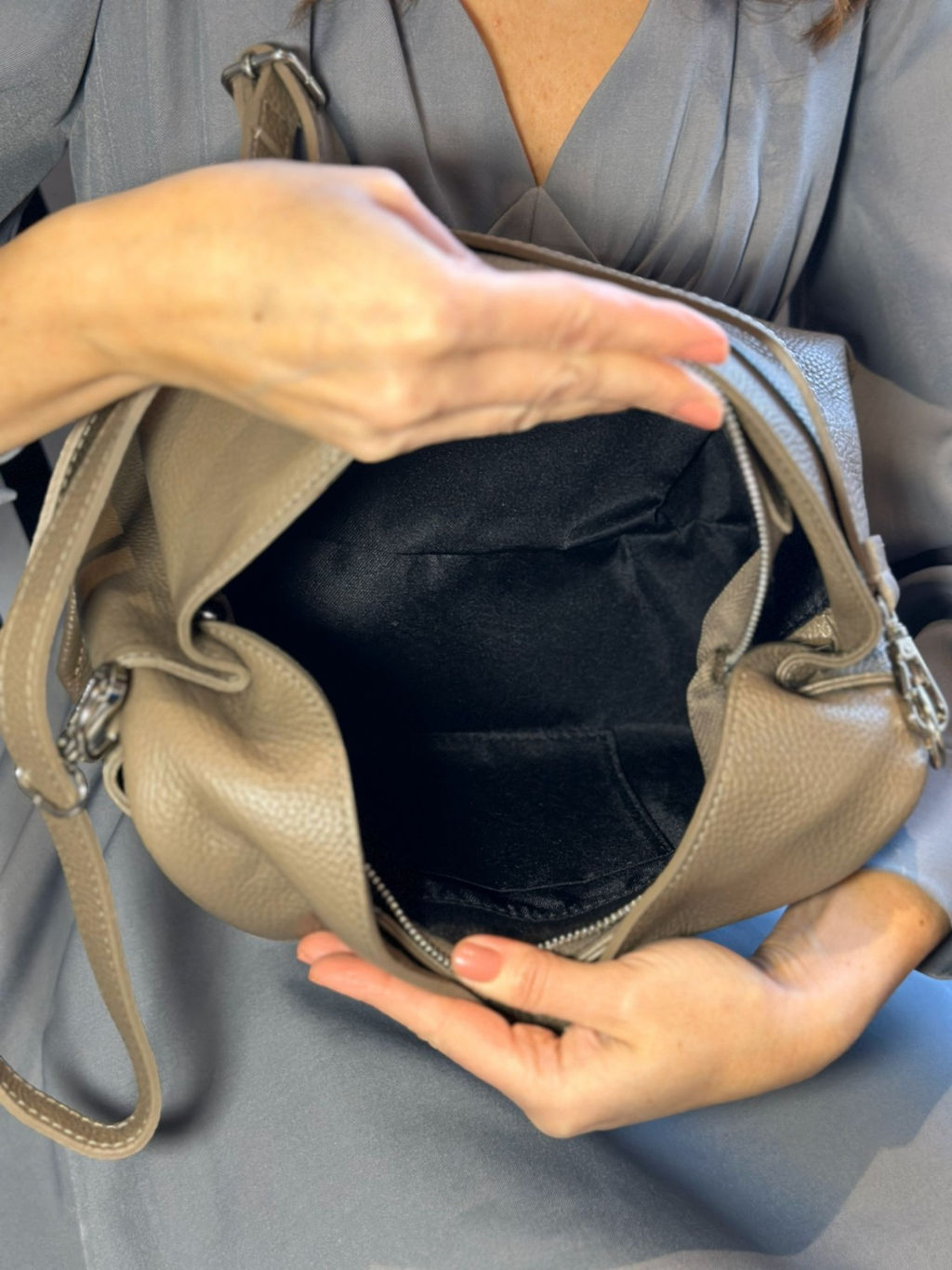 Сумка женская из телячьей кожи