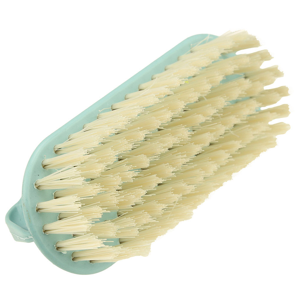 Щетка хозяйственная пластмассовое основание Радуга 13,5х5,3х5,3см, жесткая щетина 2см, мятный (Китай) - Домашняя мода фото 4