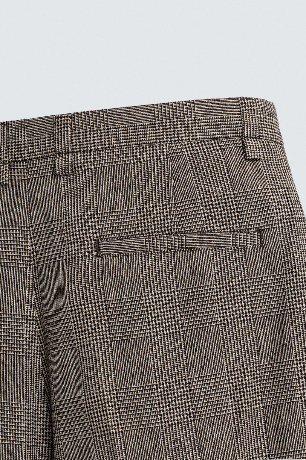 PANTAL?N RELAXED FIT CUADROS / Beige - Zara фото 10