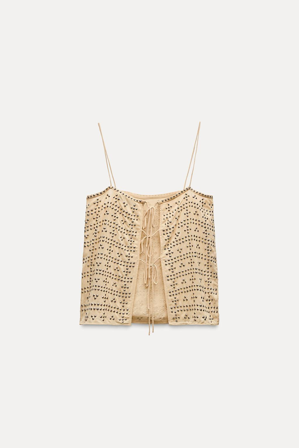 ZW COLLECTION TOP WITH STUDS - Zara фото 8