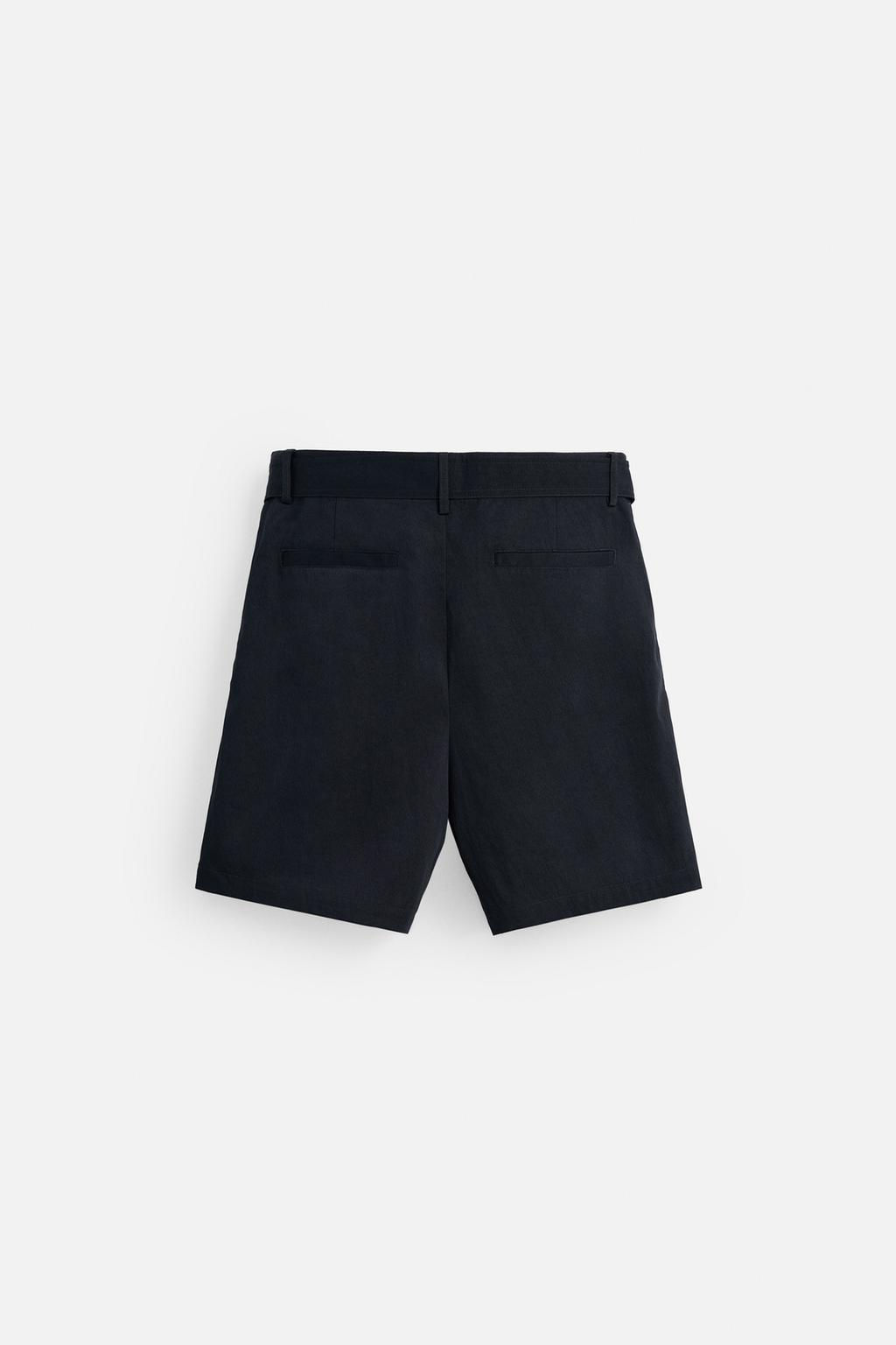 PLEATED BERMUDA SHORTS WITH BELT - Zara фото 8