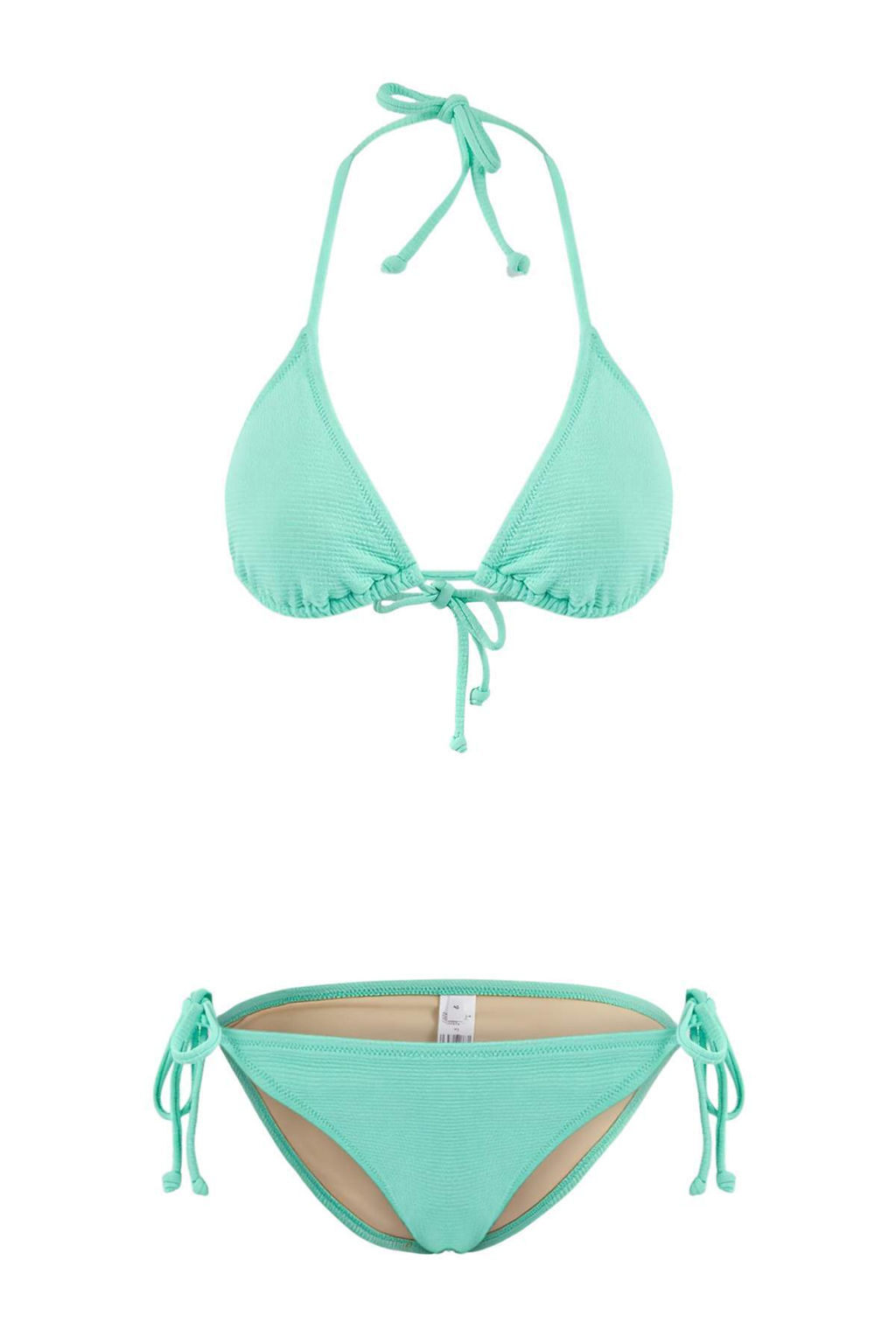 TRENDYOLMILLA Siyah Ucgen Dokulu Regular Bikini Tak?m? TBESS25BT00153  фото 10