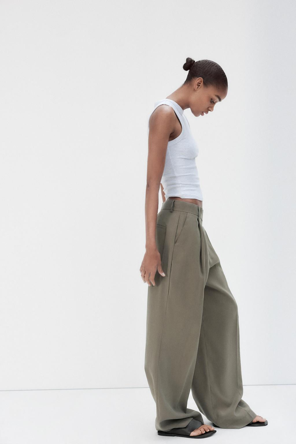 FLOWING DARTED TROUSERS - Zara фото 4