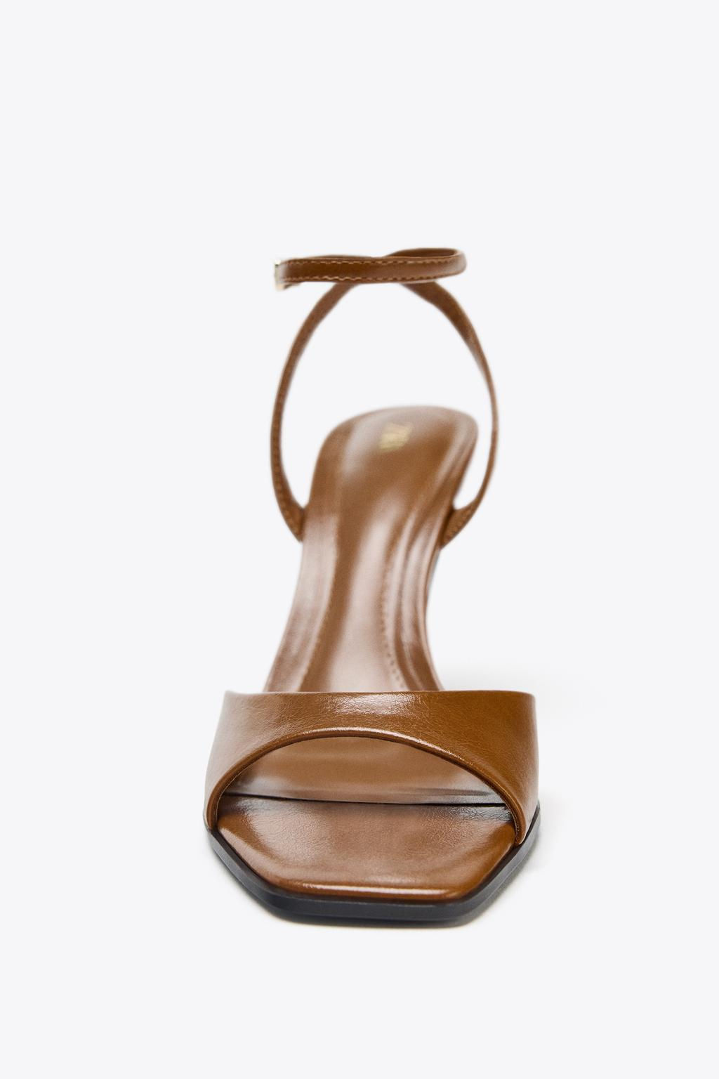 PATENT-FINISH HIGH-HEEL SANDALS - Zara фото 37