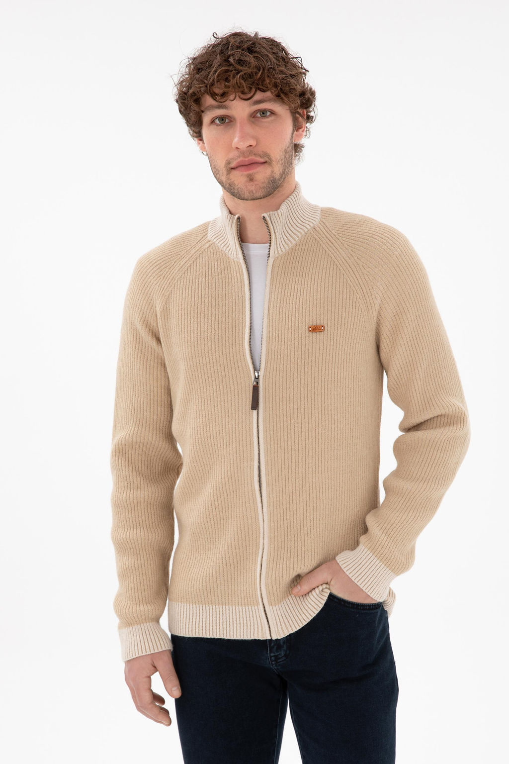 Мужской песчаный трикотаж кардиган Неожиданная скидка в корзине - U.s. polo assn фото 8