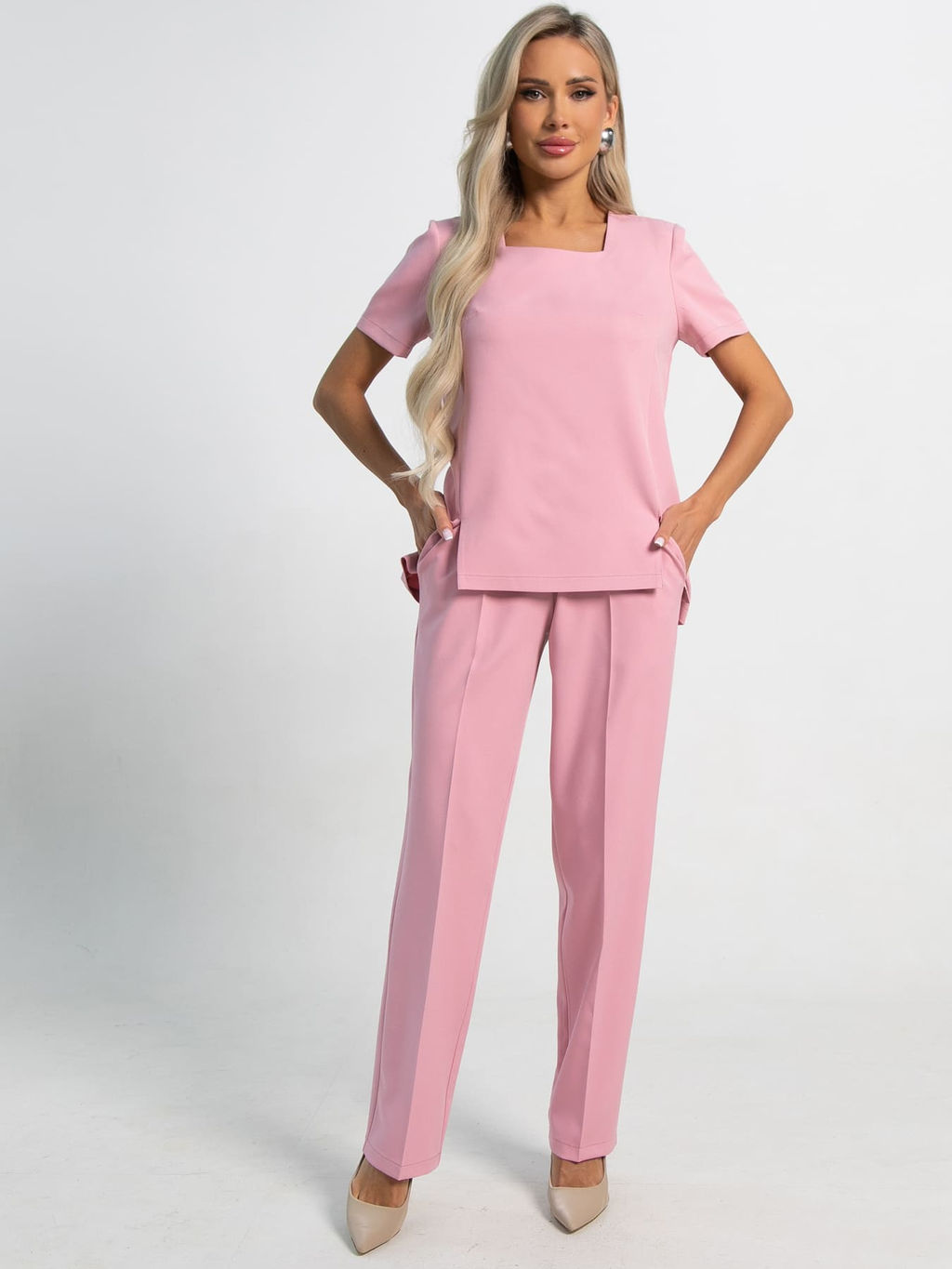 Костюм Соблазн (пыльно-розовый) К15445-19М