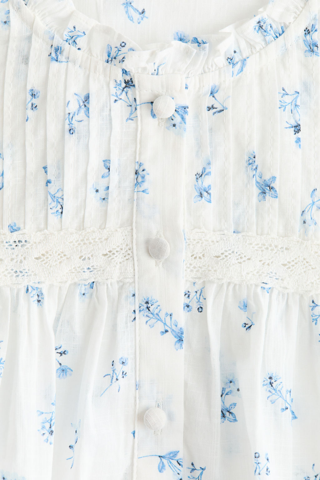 Blusa de algod?n con jaretas - H&m фото 8