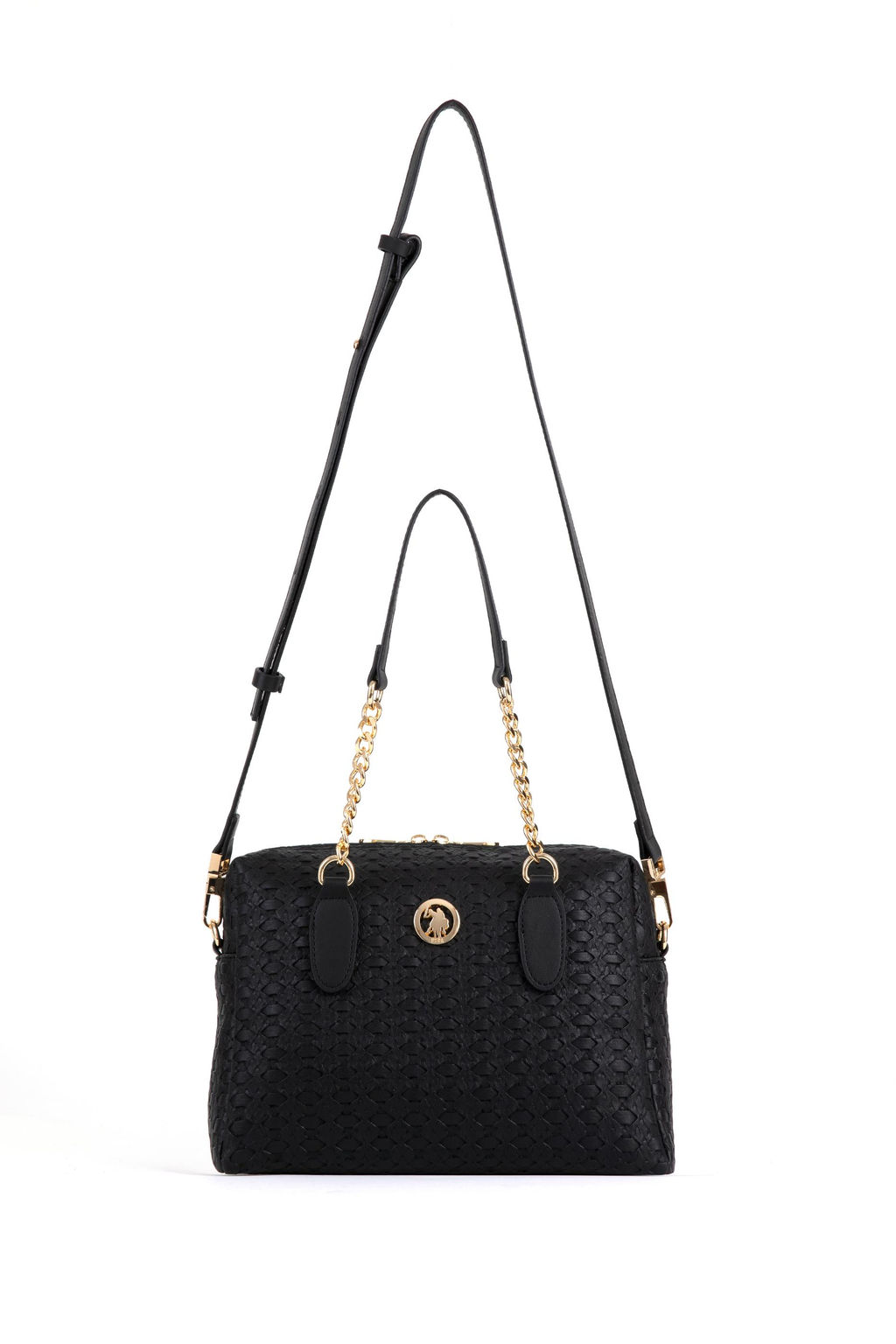 Женская черная сумка через плечо - U.s. polo assn фото 6