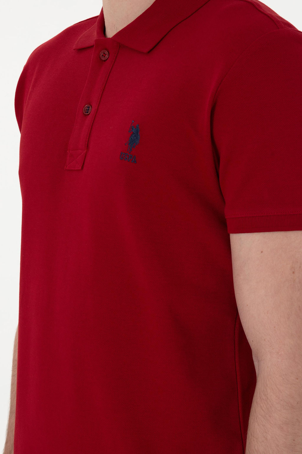 Erkek Slim Fit Polo Yaka Bordo Basic Ti__rt Sepette S_rpriz _ndirim - U.s. polo assn фото 7