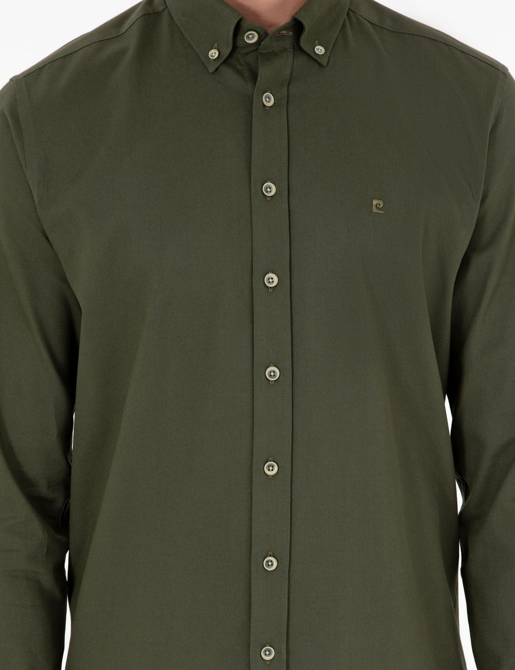 Haki Regular Fit Uzun Kollu G_mlek - Pierre cardin фото 6