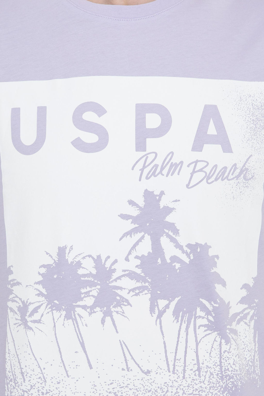 Футболка U.S. Polo Assn с круглым вырезом сиреневая хлопок  фото 18