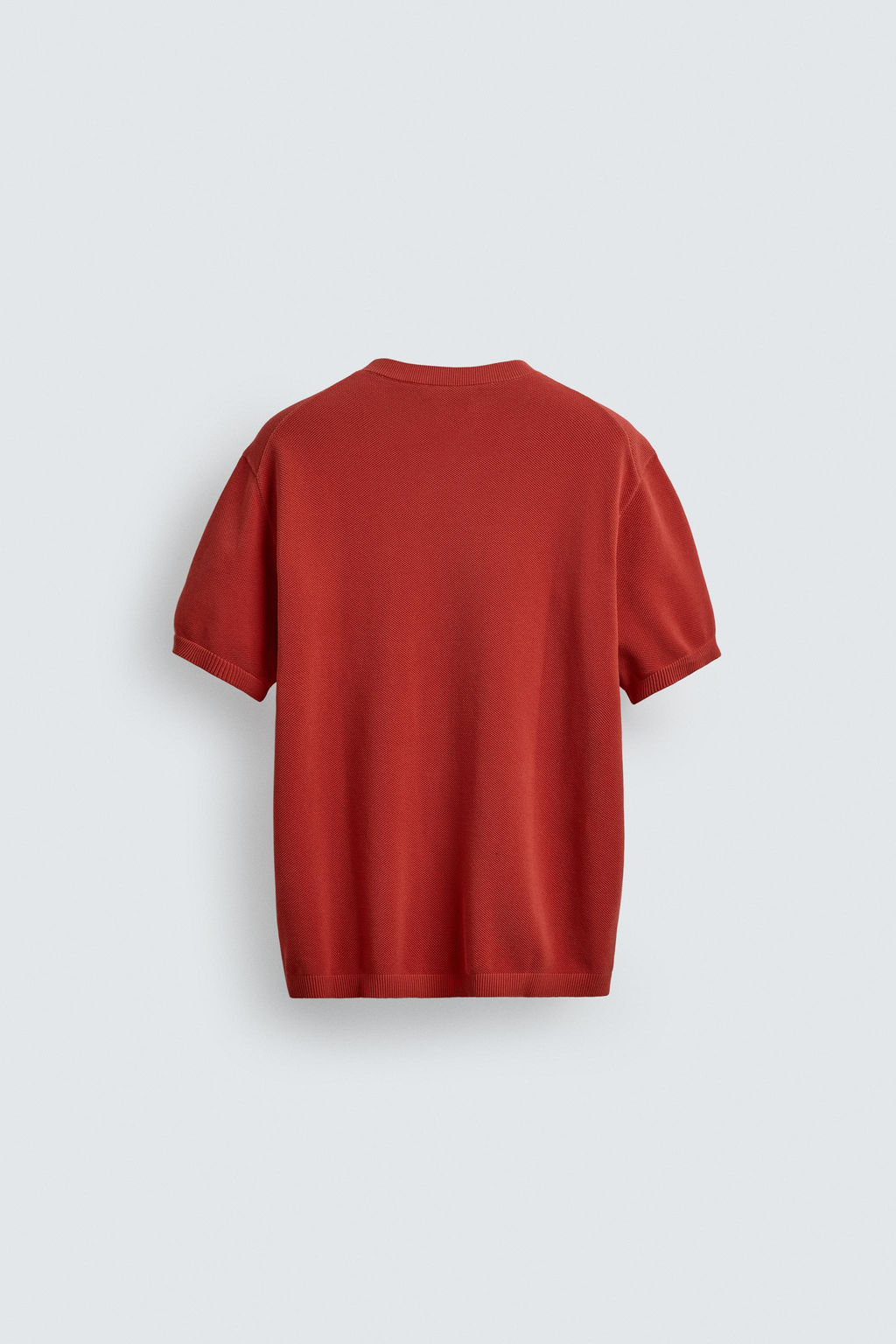 CAMISETA PUNTO RELAXED FIT / Rojo
