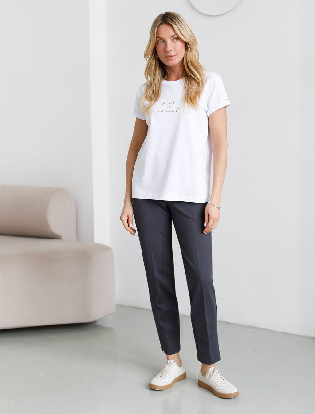 Брюки-дудочки из джерси