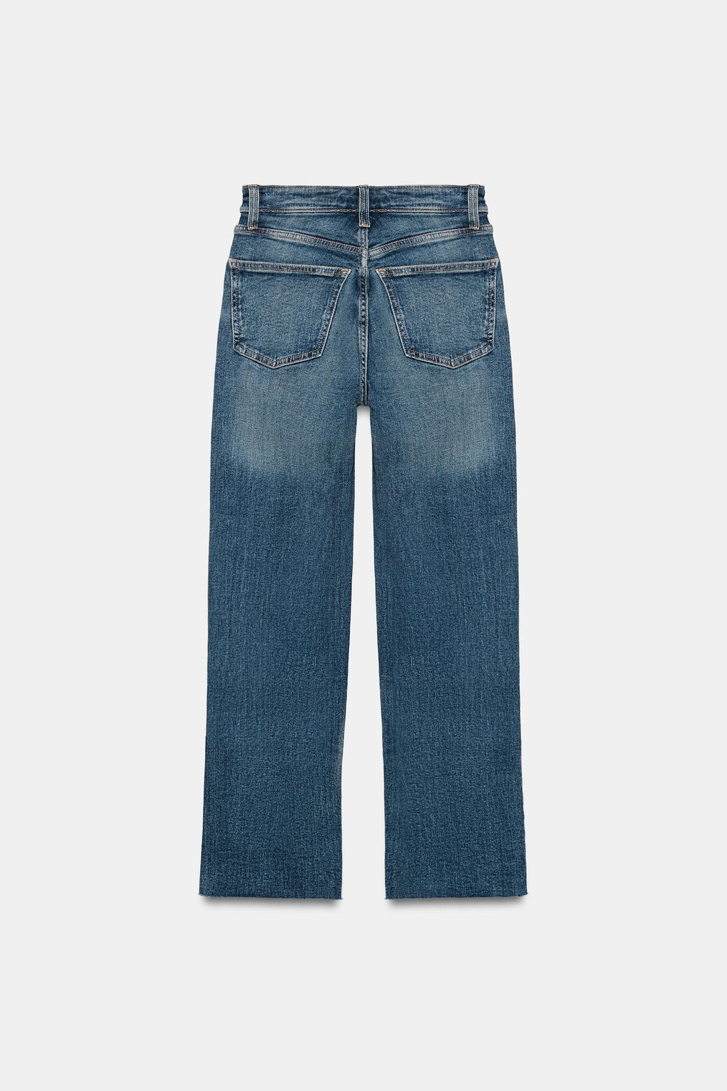 JEANS TRF CROPPED FLARE TIRO ALTO / Azul - Zara фото 7