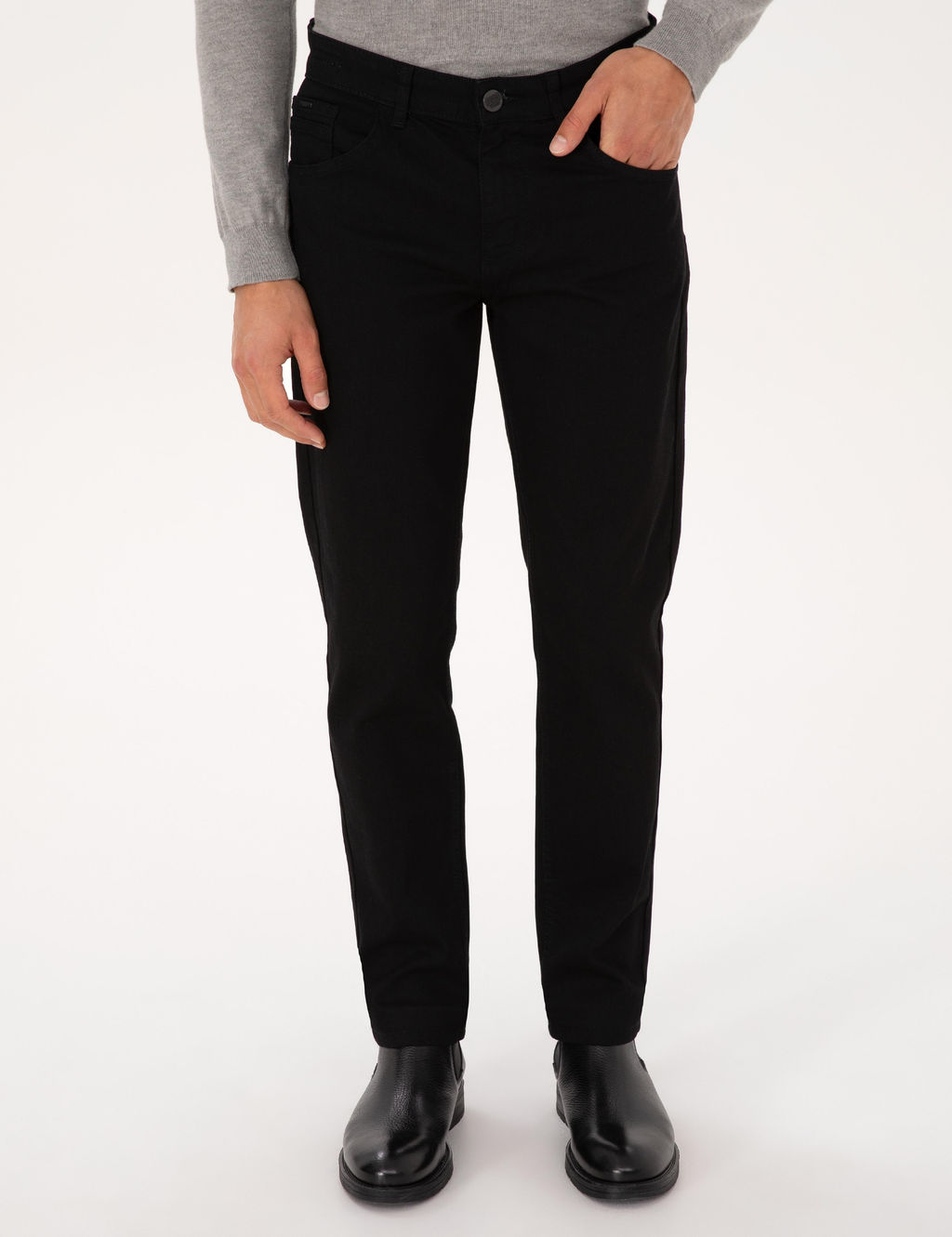 Siyah Slim Fit Jean Pantolon