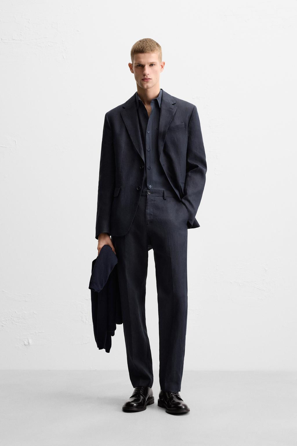 100% LINEN SUIT TROUSERS