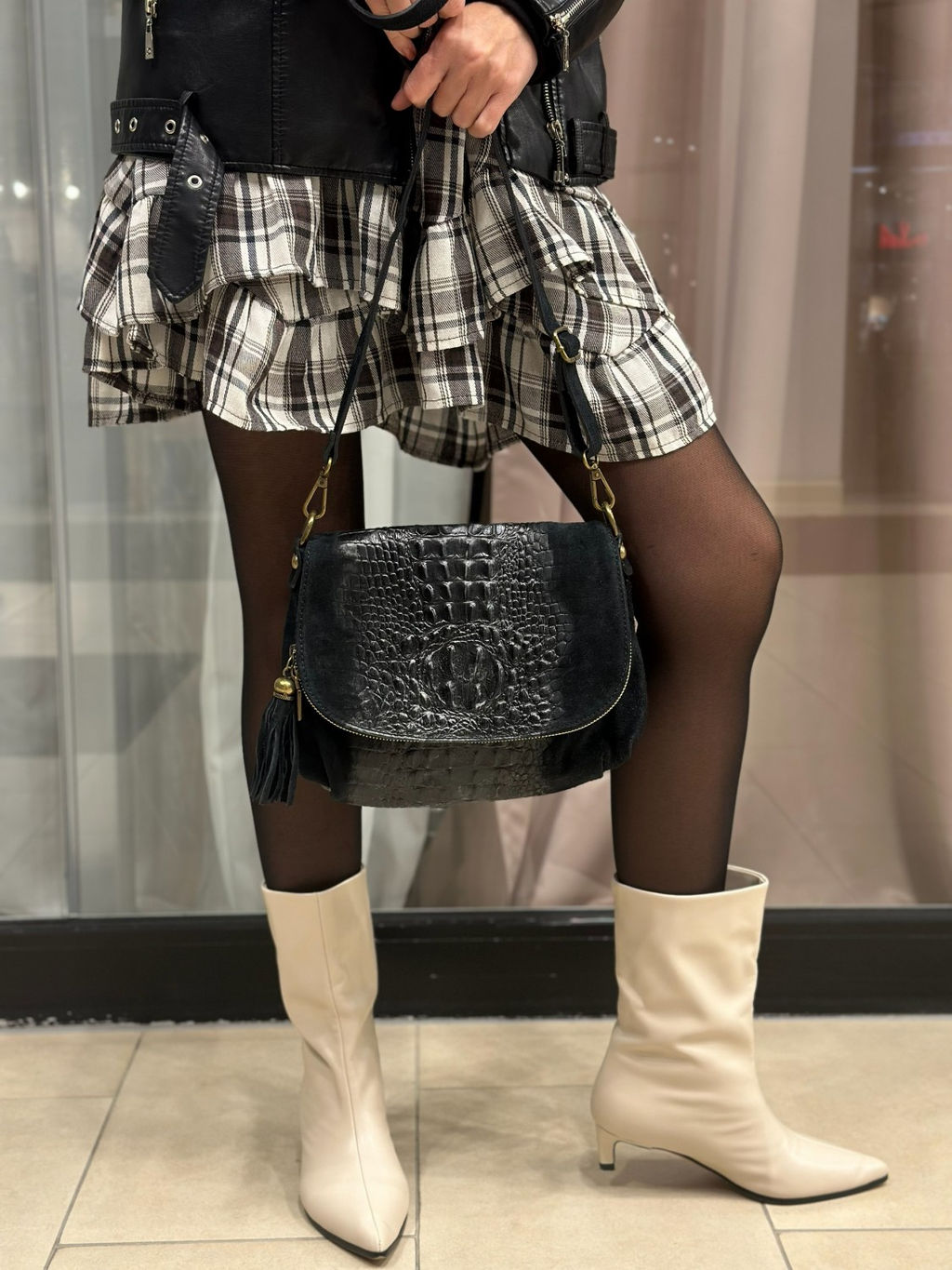 Сумка женская из телячьей кожи