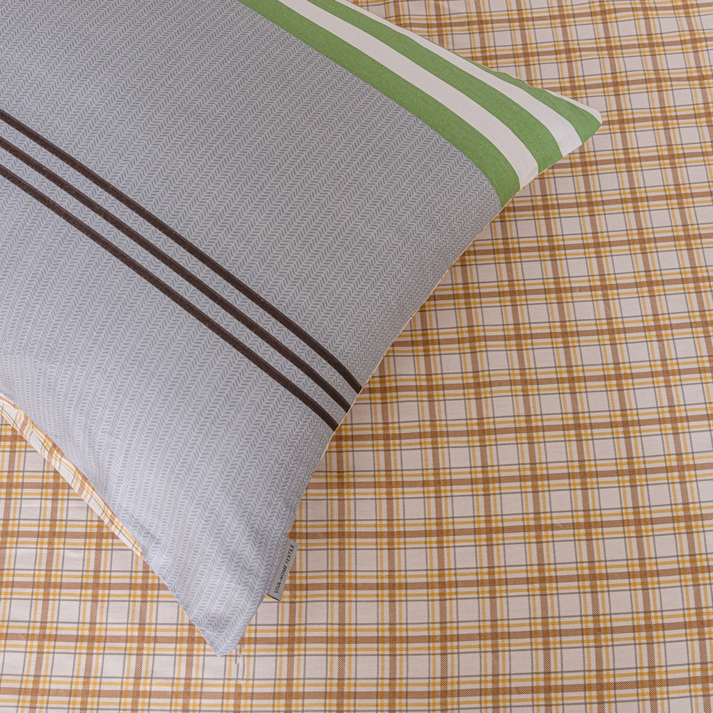 Комплект постельного белья Люкс Сатин 100% хлопок на резинке AR368 180*200*25;160*200*25;140*200*25 2 спальный 70-70 2 шт;50-70 2 шт