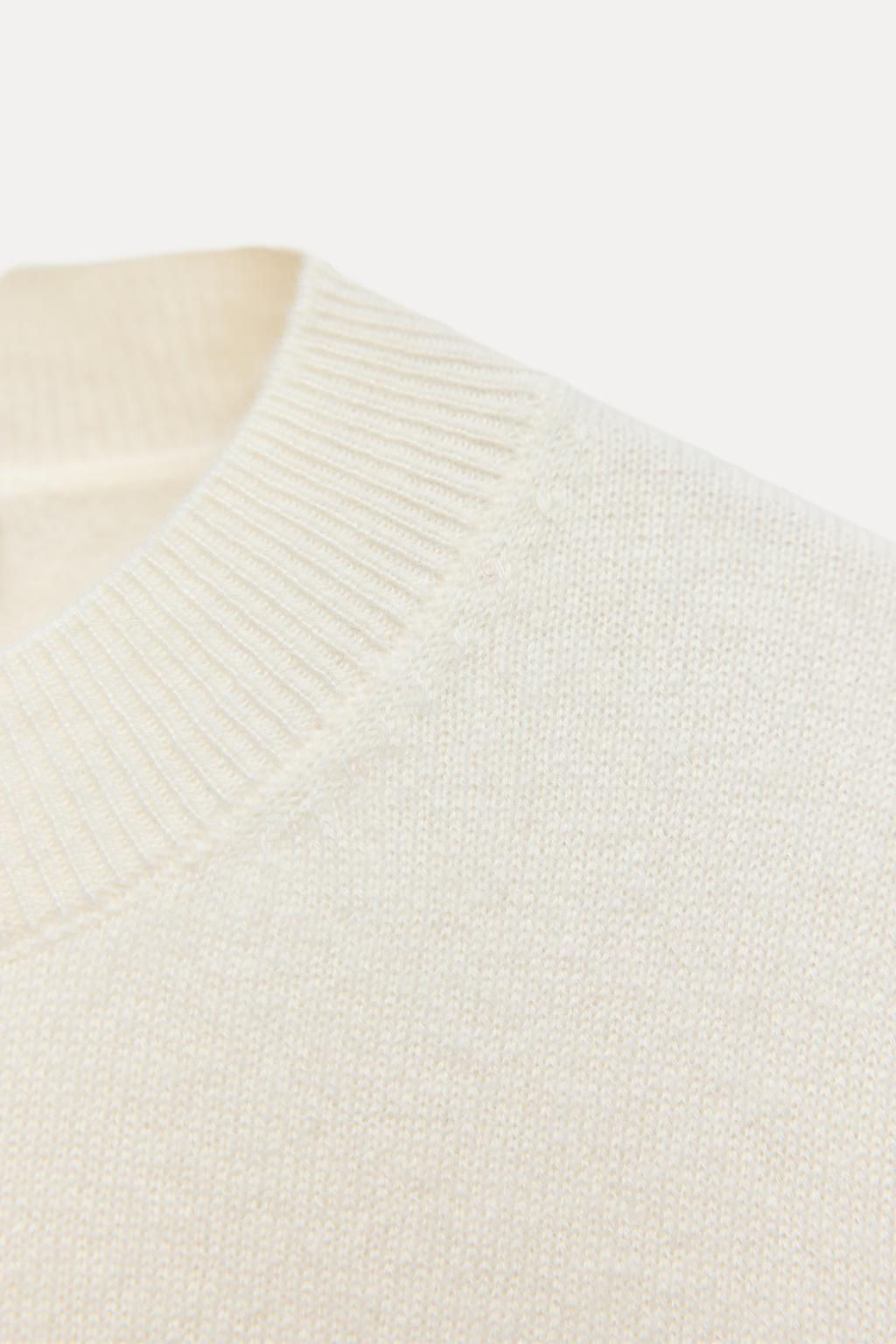 PLAIN KNIT 100% CASHMERE SWEATER - Zara фото 6