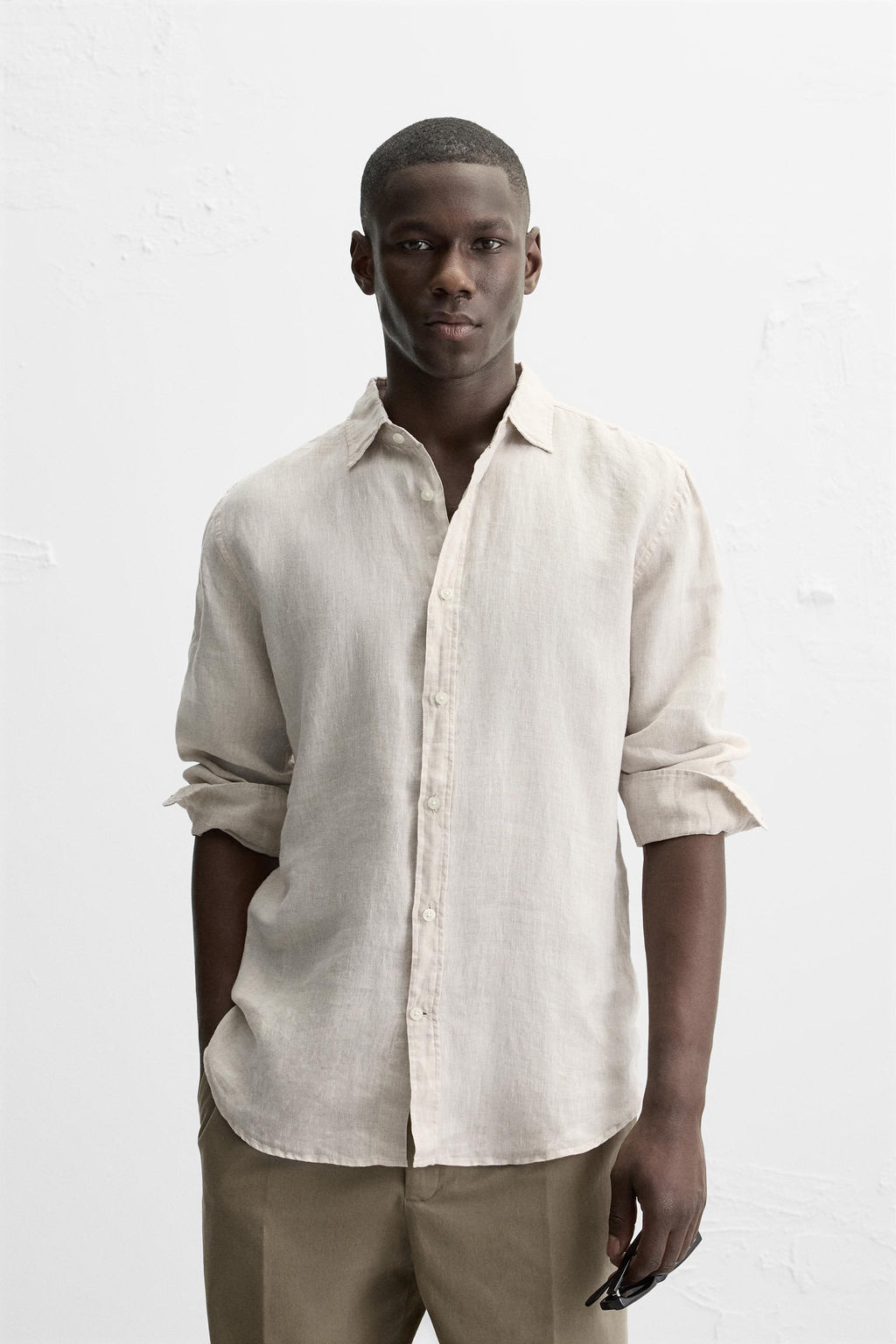 100% LINEN SHIRT - Zara фото 33