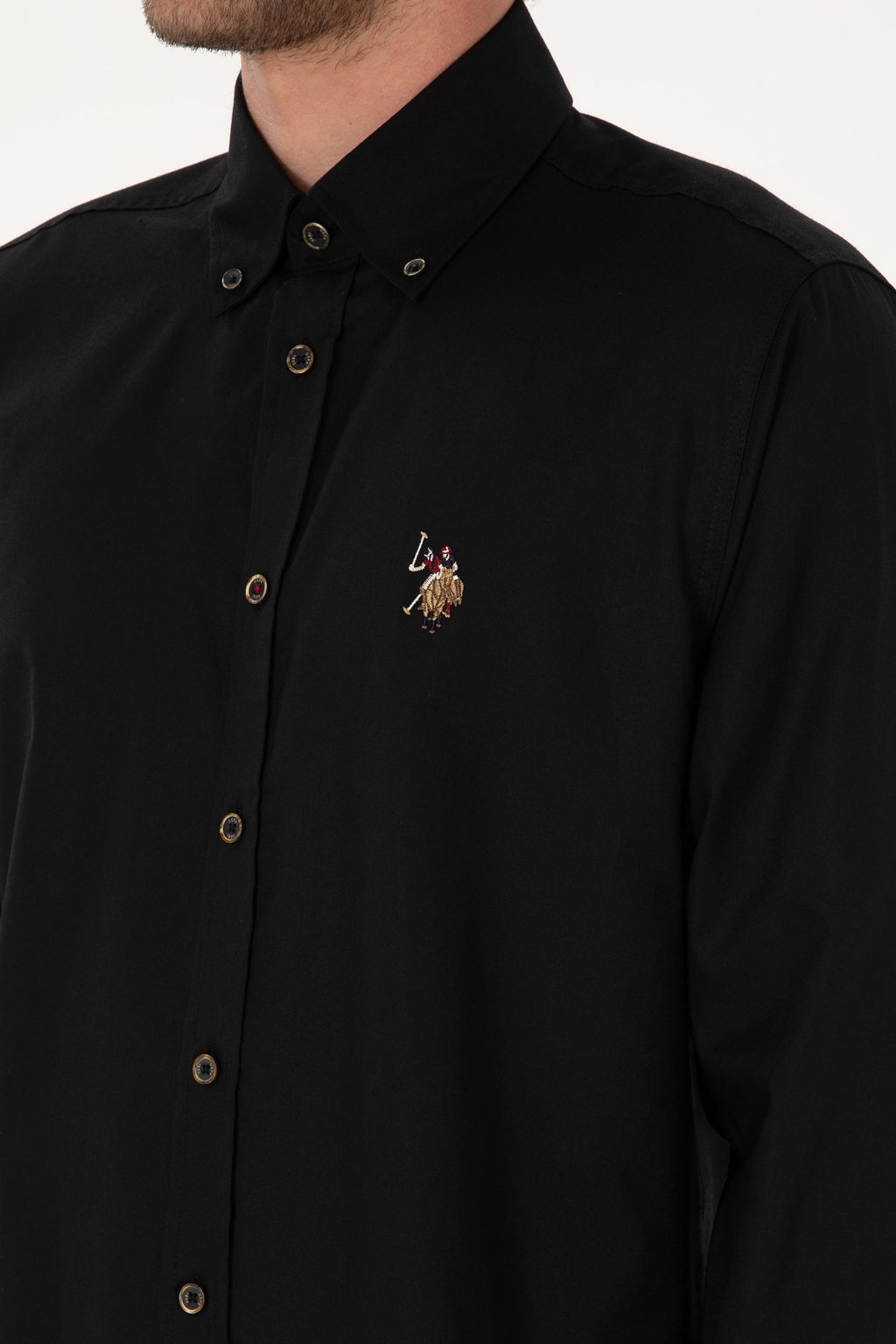 Erkek Siyah Uzun Kollu Basic G_mlek Sepette S_rpriz _ndirim - U.s. polo assn фото 14