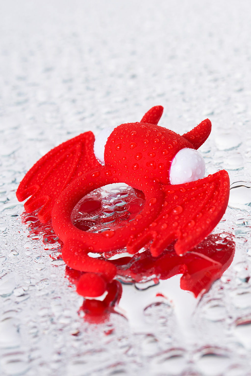 Эрекционное кольцо на пенис JOS SWEET DEVIL, силикон, красный, 8,5 см  фото 11