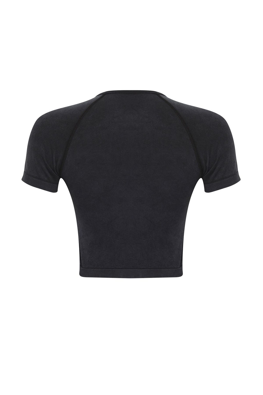 Siyah Seamless/Dikissiz Crop Orme Tak?mlanabilir Spor Ust/Bluz THMSS25BZ00004 - Trendyolmilla фото 7