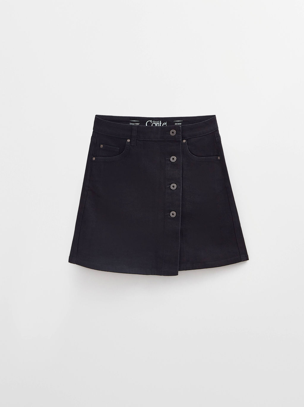 CONTE CON-708 Юбка джинсовая женская black