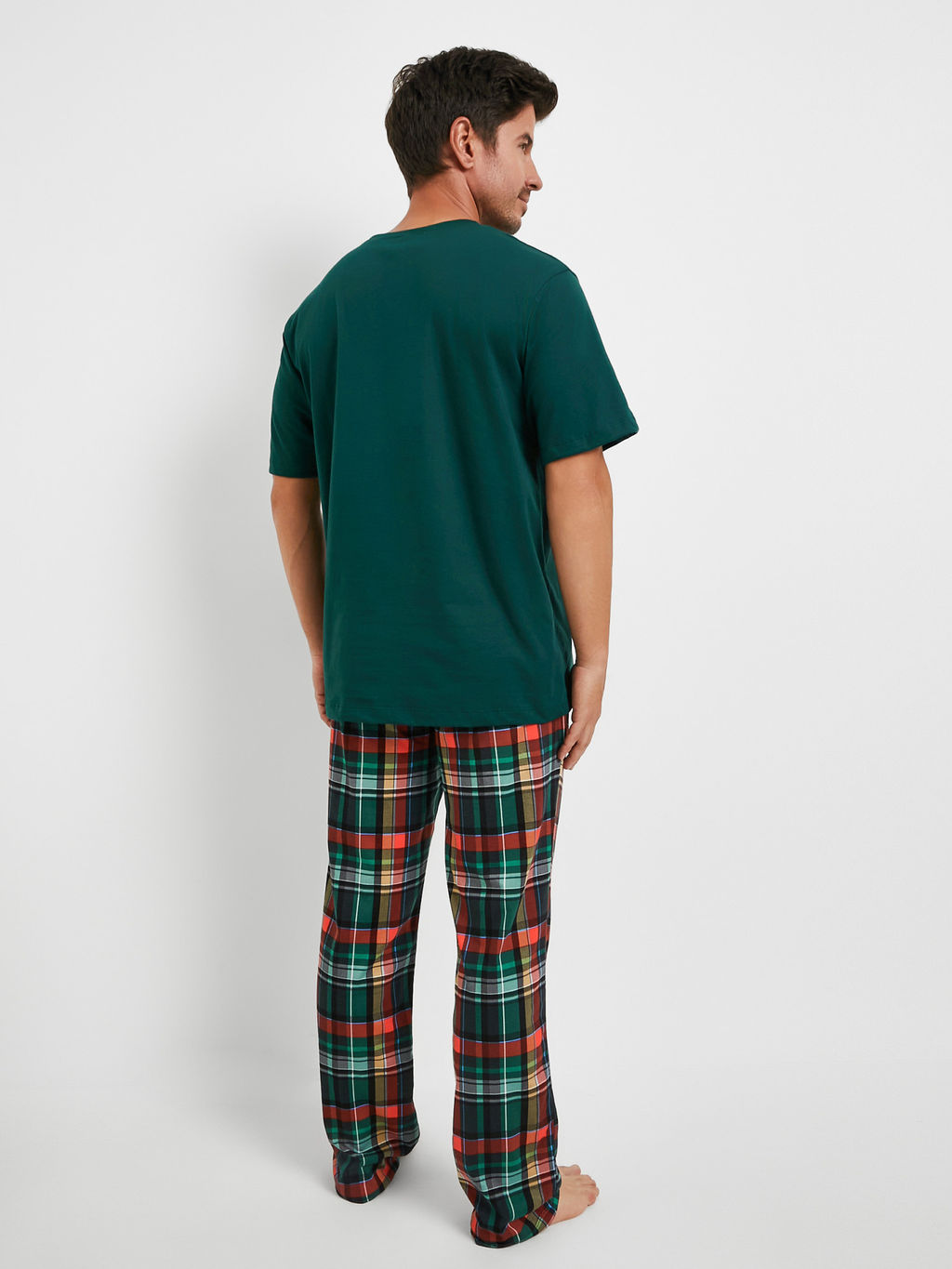 Пижама мужская кулирка с брюками "ЧИКАГО" ЗЕЛЕНЬ