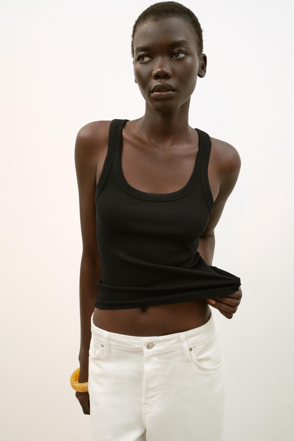 TOP MANGA SISA RIB / Negro - Zara фото 2